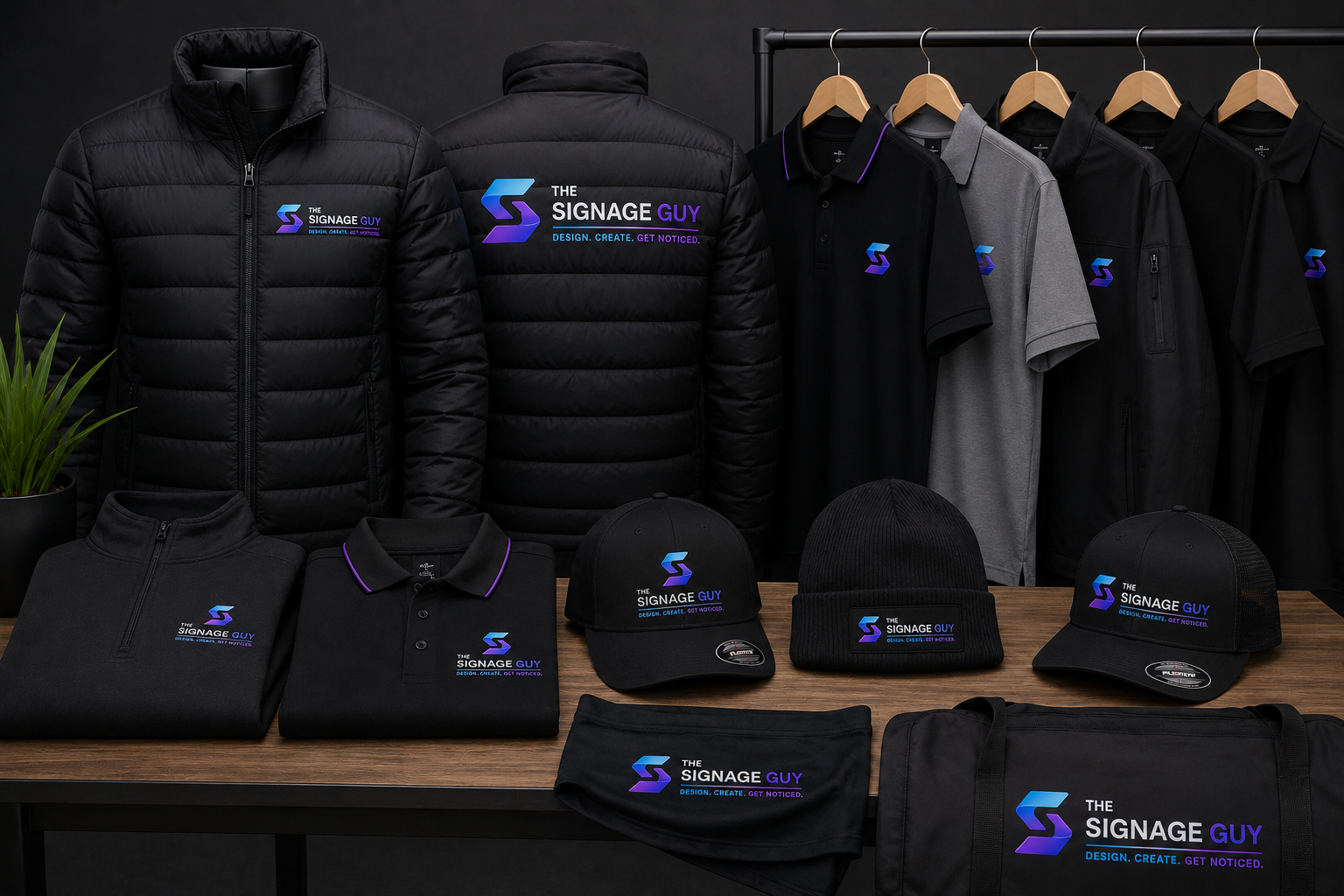 Branded apparel examples