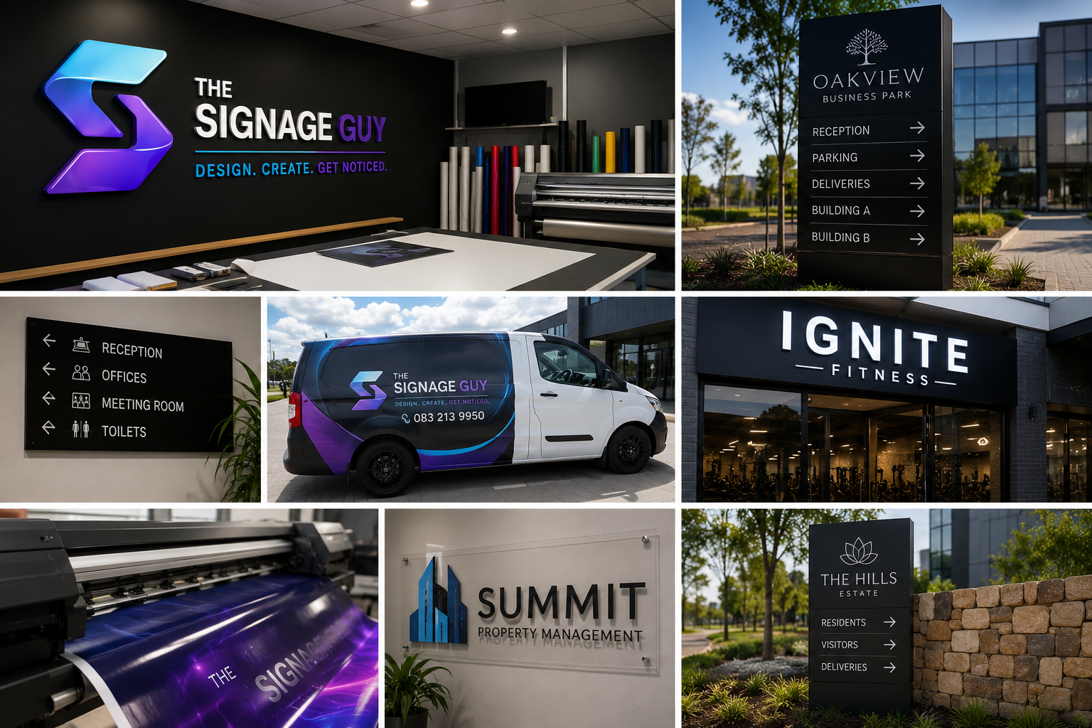 Signage production room